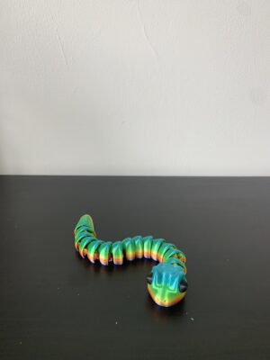 3D Articulated Snake – Colorful & Flexible Toy (30 cm)